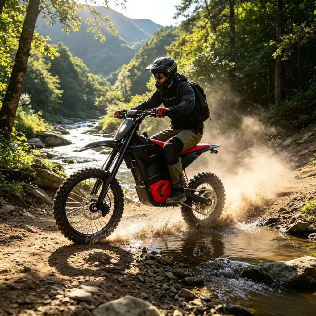 Q1 2000W 60V Fat Tire Long Range 55KM/H USA Warehouse Electric Motorcycle Motorbike